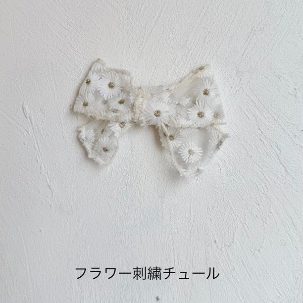 リボンヘアクリップ