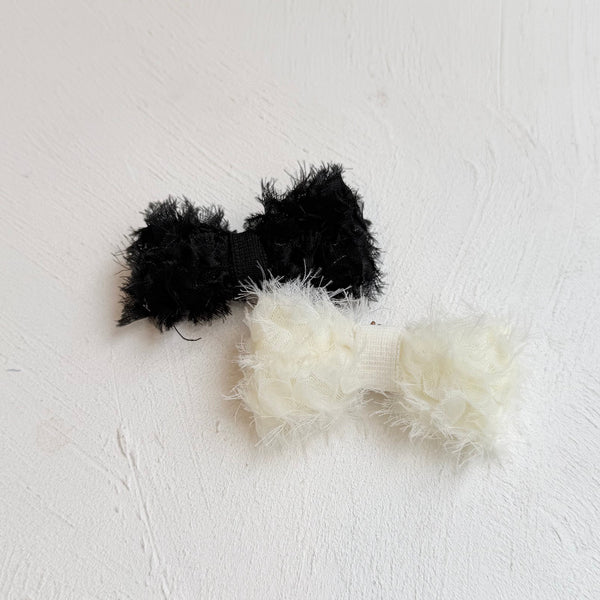 リボンヘアクリップ