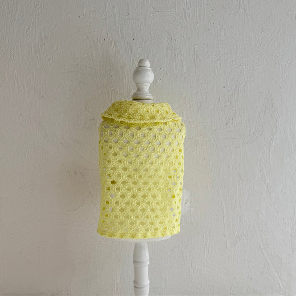 Breeze Lace Knit ノースリーブカラートップス