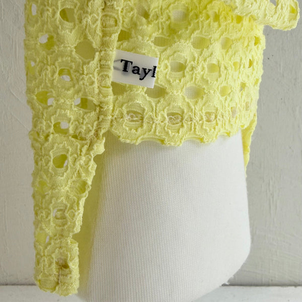 Breeze Lace Knit ノースリーブカラートップス