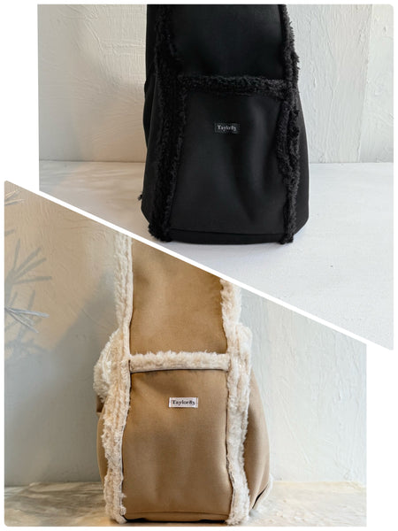 リバーシブルムートンボアスリング