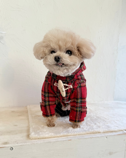 【感謝祭】ダッフルコート（タータンチェック）