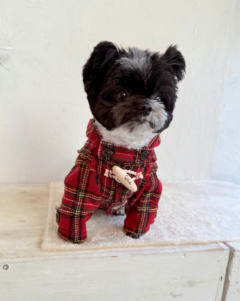 【感謝祭】ダッフルコート（タータンチェック）