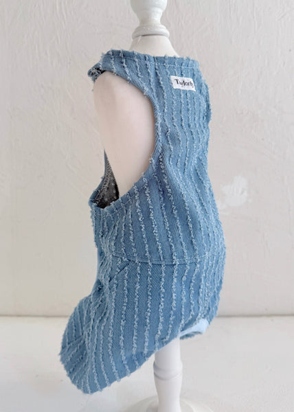 バレルサロペット (クラッシュフェザーデニム)