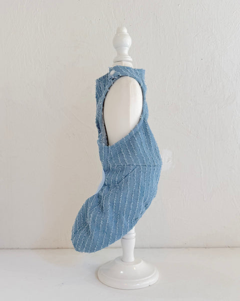 バレルサロペット (クラッシュフェザーデニム)