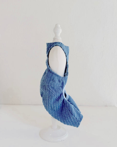 バレルサロペット (クラッシュフェザーデニム)