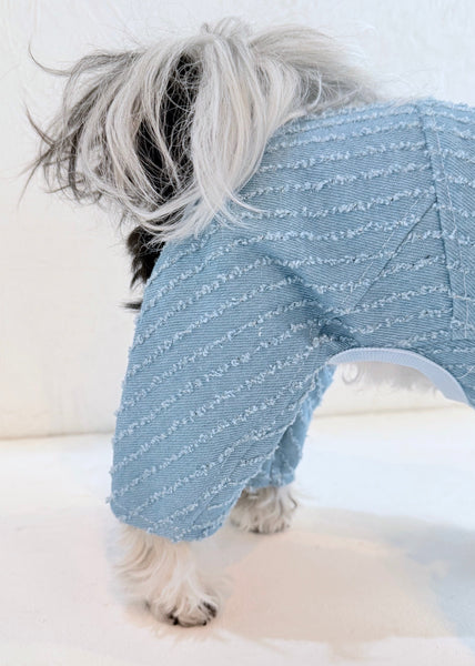 バレルサロペット (クラッシュフェザーデニム)