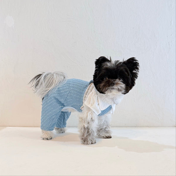 バレルサロペット (クラッシュフェザーデニム)