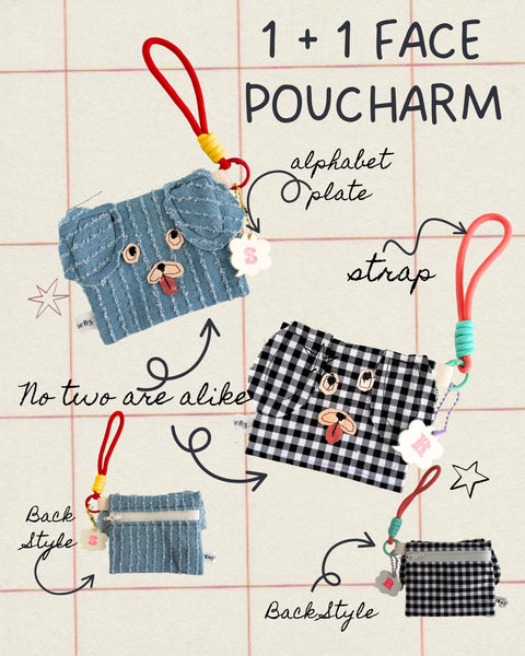 【限定】1+1 FACE POUCHARM