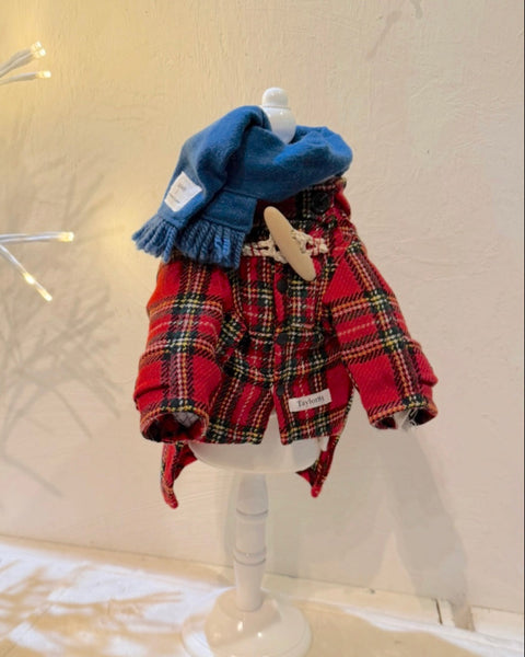 【感謝祭】ダッフルコート（タータンチェック）