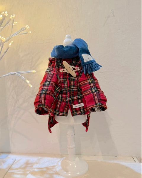 【感謝祭】ダッフルコート（タータンチェック）